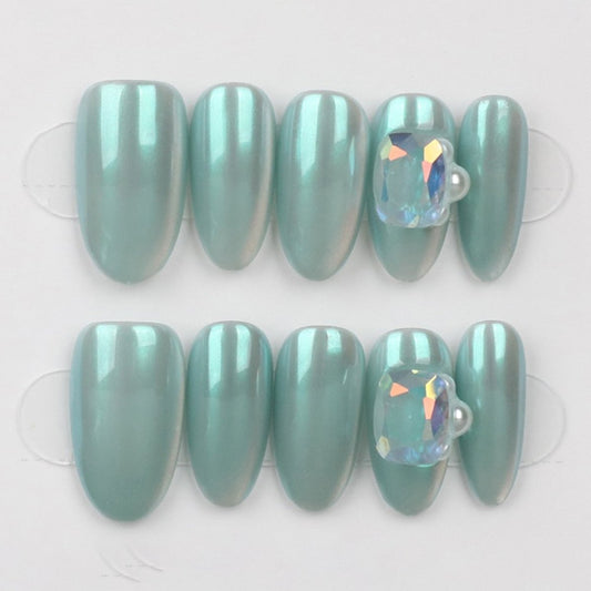Sea Glass Radiance - Press Play Nails