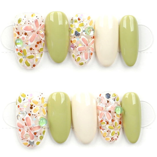 Spring Garden Mosaic - Press Play Nails