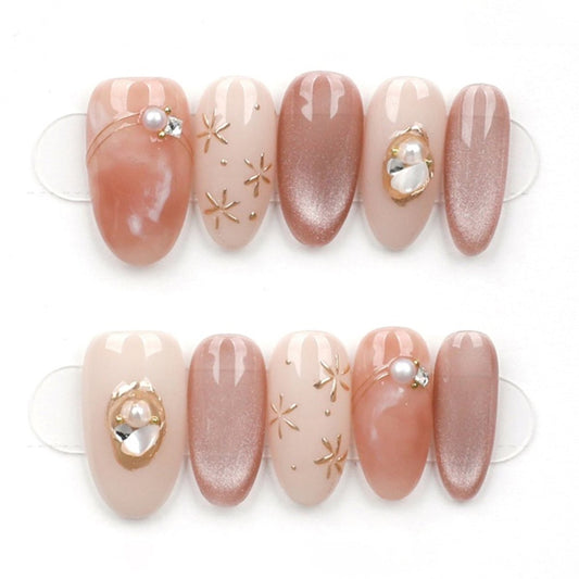 Stardust Amber Glow - Press Play Nails
