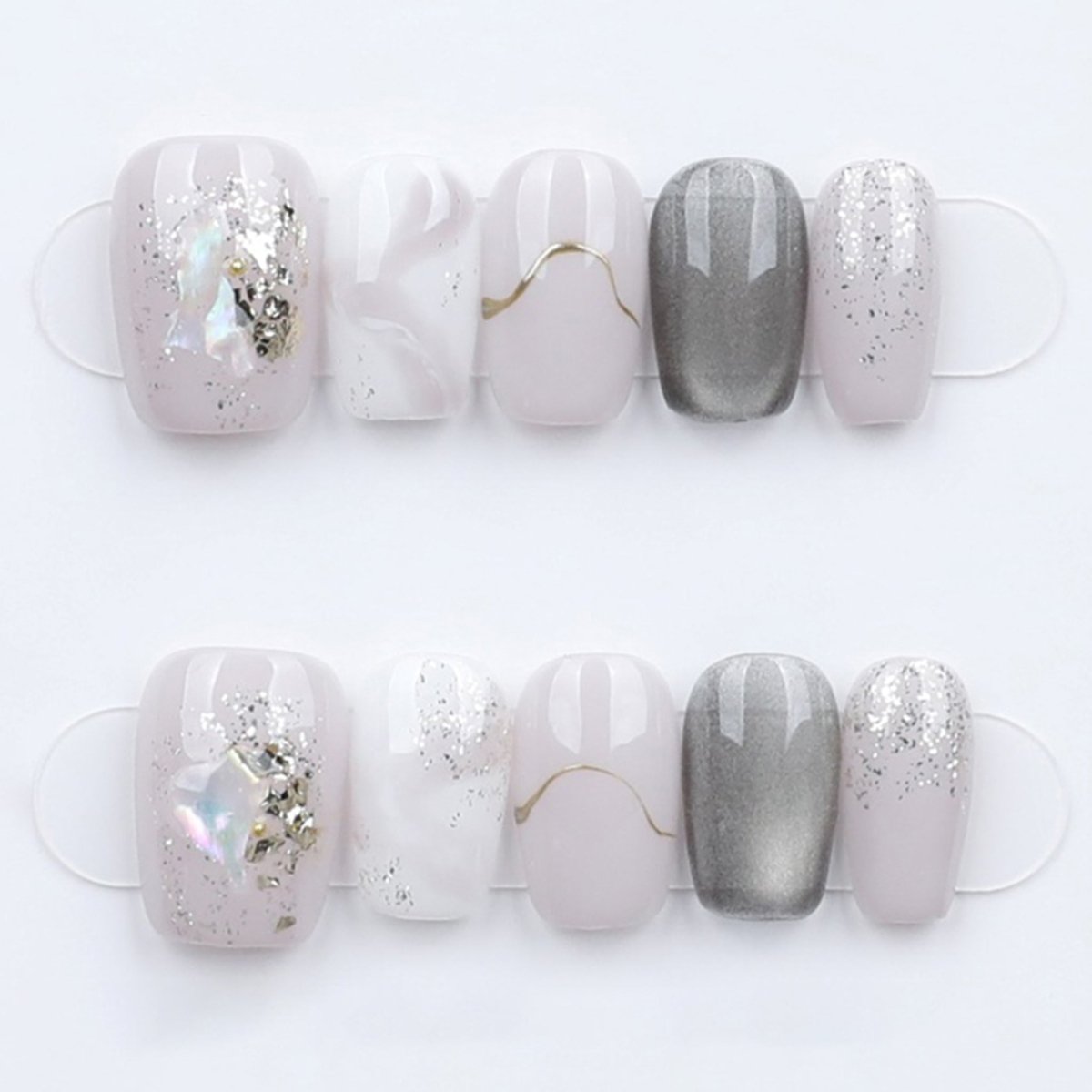 The Moonlit Marble - Press Play Nails