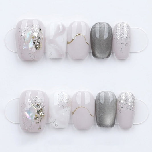 The Moonlit Marble - Press Play Nails