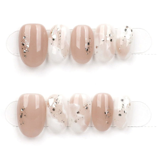 Toasted Swirl Glitter - Press Play Nails